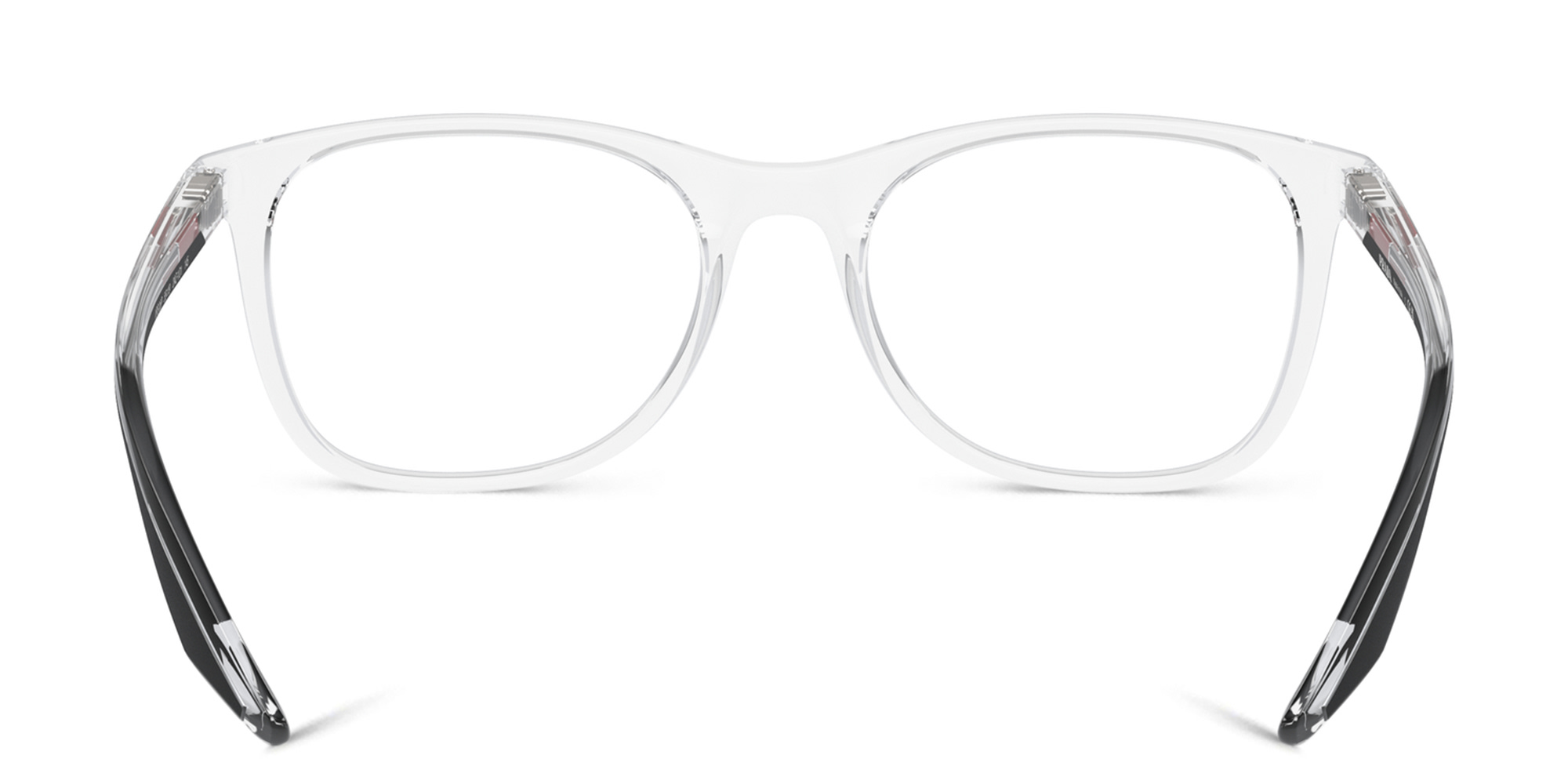 Prada Linea Rossa Wide Pillow Eyeglasses in Crystal – Product Photo 4