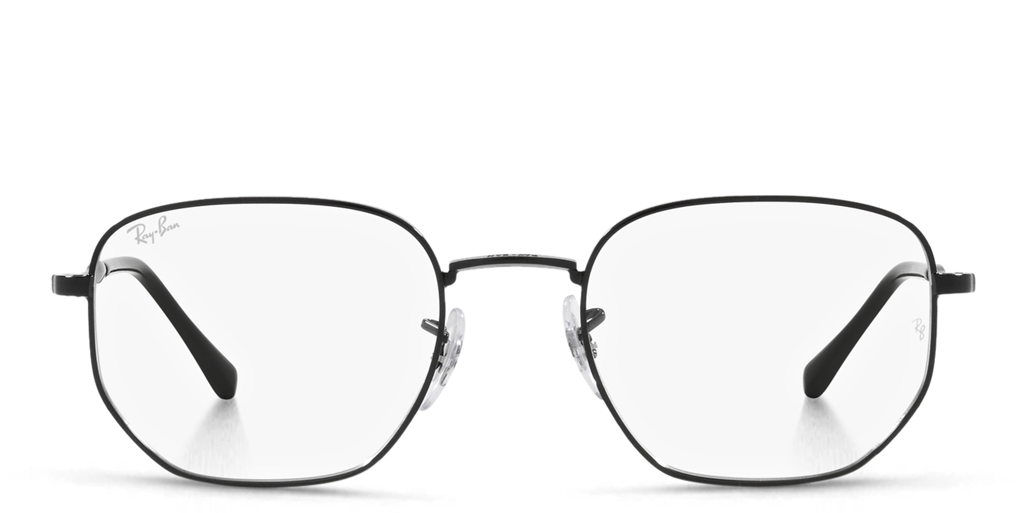 Shop Ray-Ban Optics Unisex Irregular Eyeglasses in Black online.