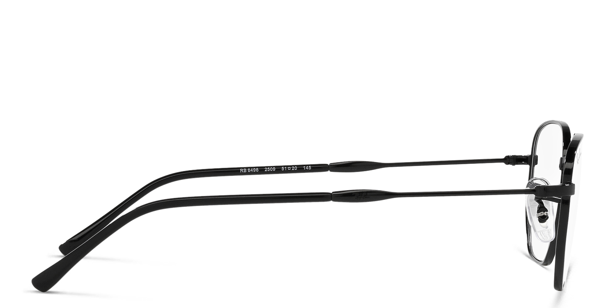 Shop Ray-Ban Optics Unisex Irregular Eyeglasses in Black online.