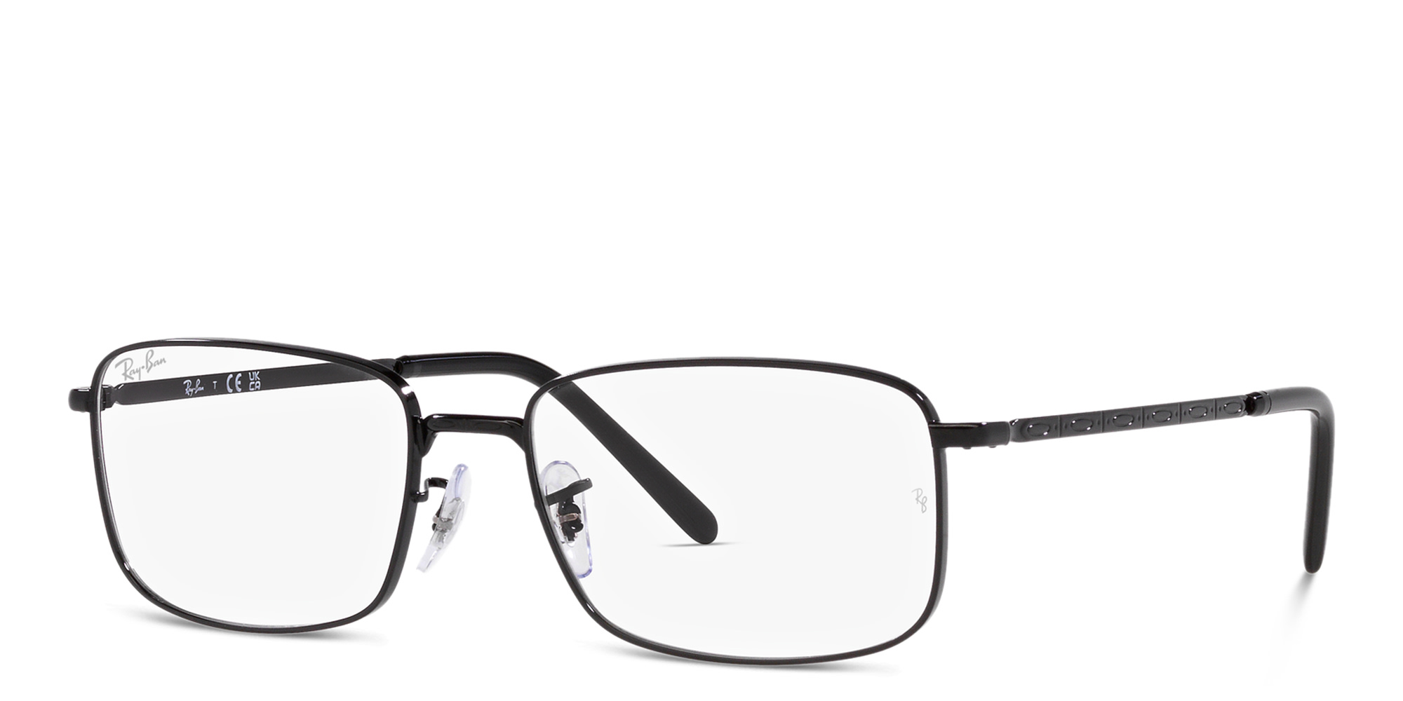 Ray-Ban Unisex Rectangle Eyeglasses in Black – Product Photo 2