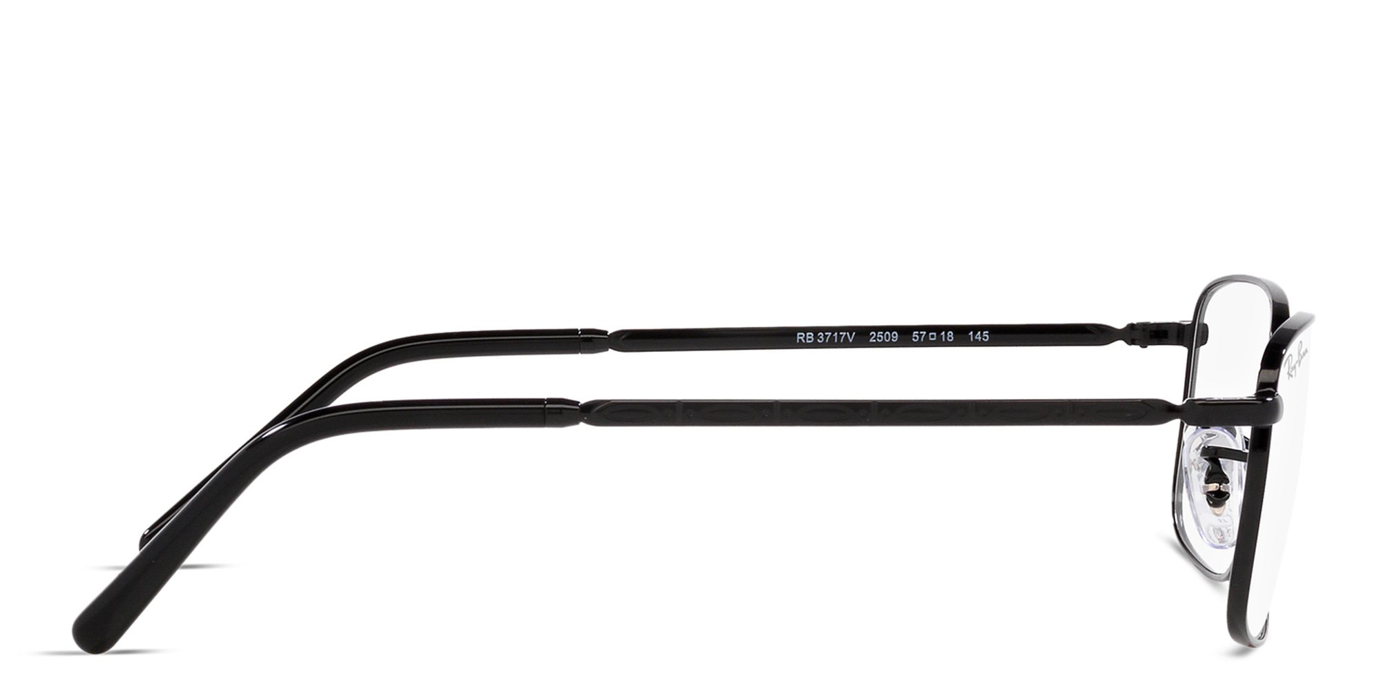 Ray-Ban Unisex Rectangle Eyeglasses in Black – Product Photo 3