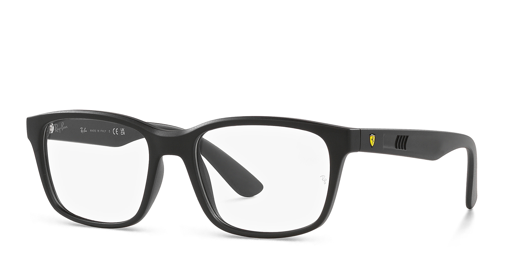 نظارات طبية مربّعة للجنسين من راي بان بلون أسود - صورة المنتج 2