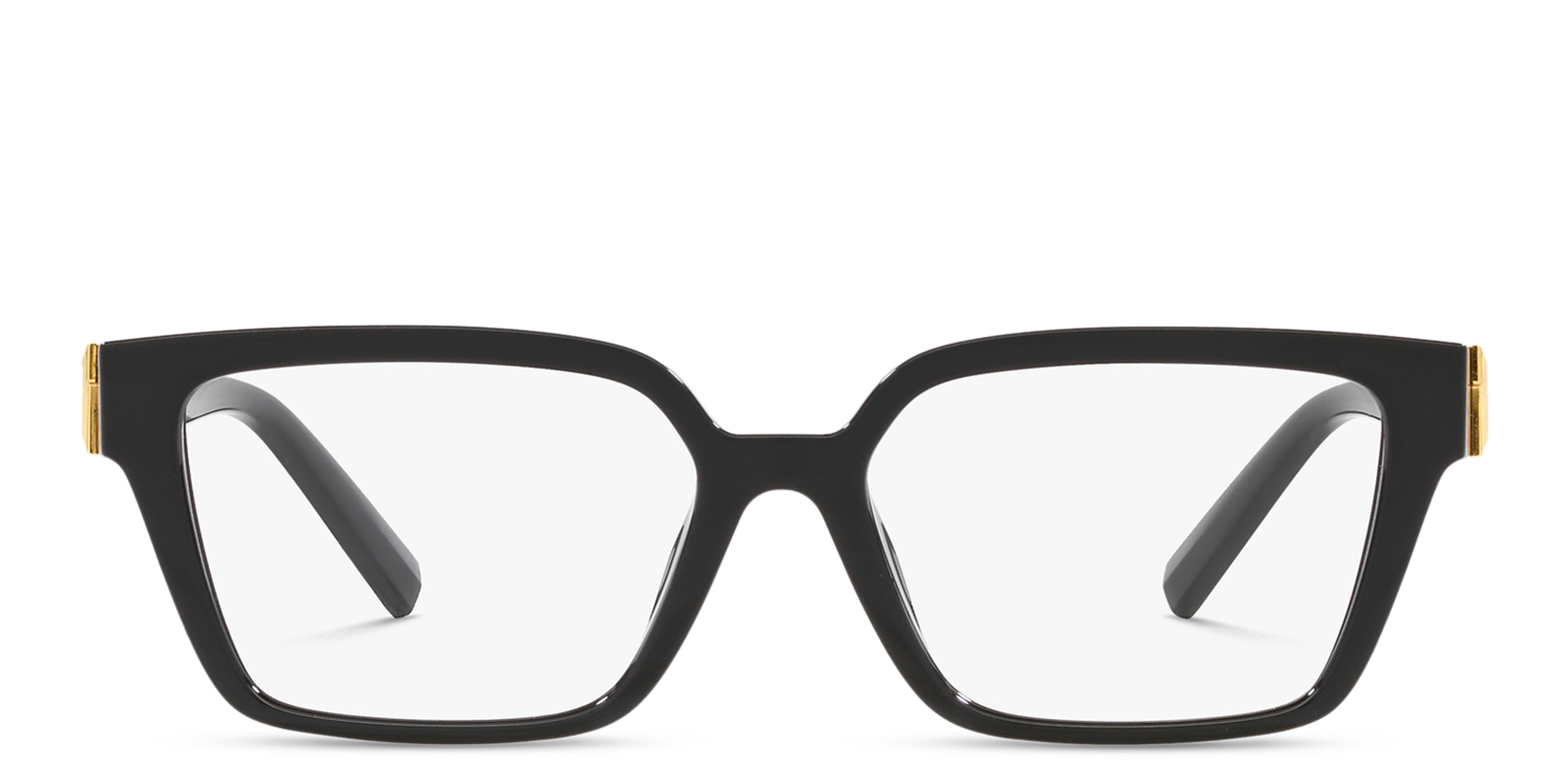 TIFFANY Wide Rectangle Eyeglasses in Black – Product Photo 1