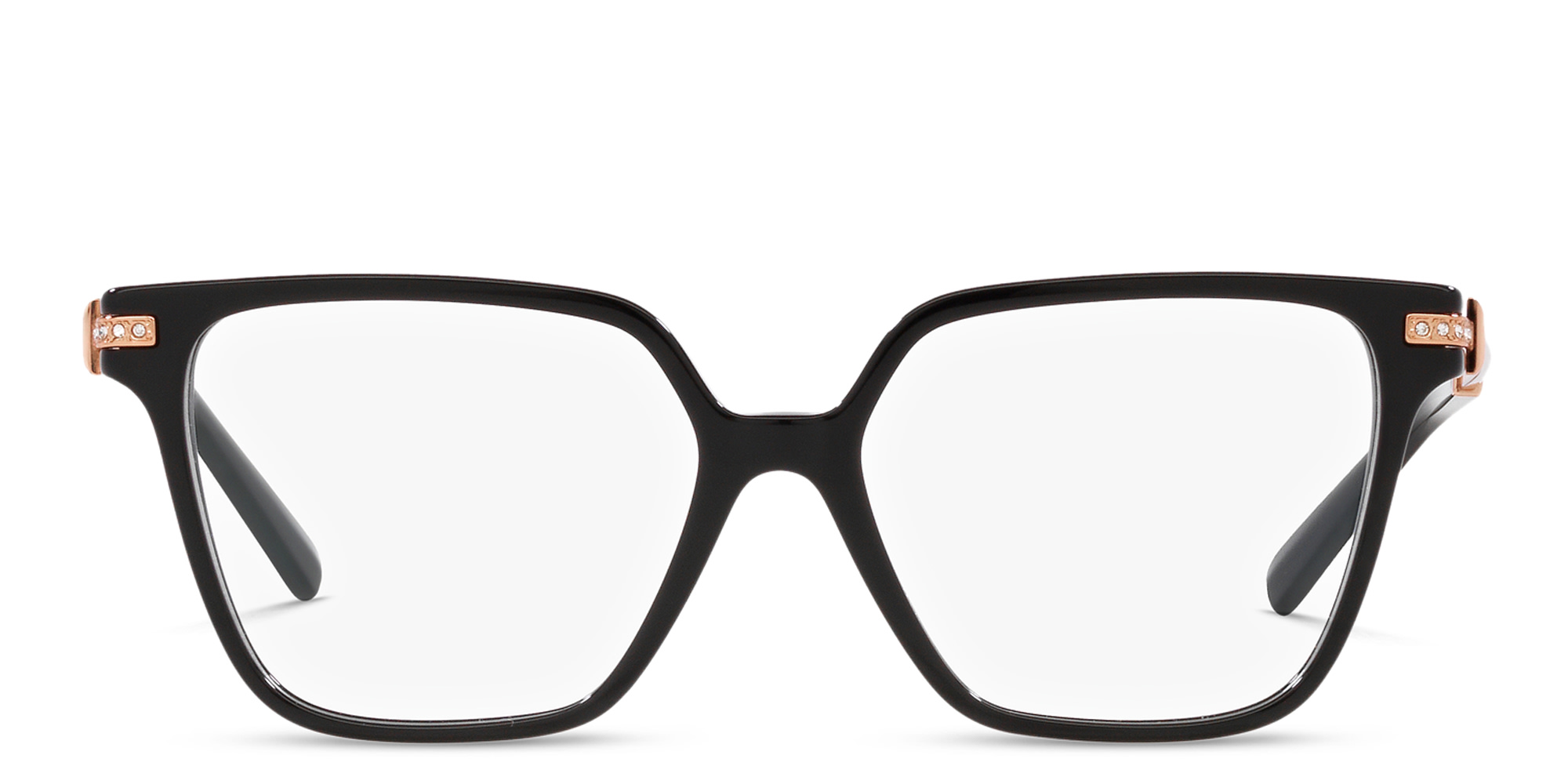 Shop TIFFANY Square Eyeglasses in Black online.