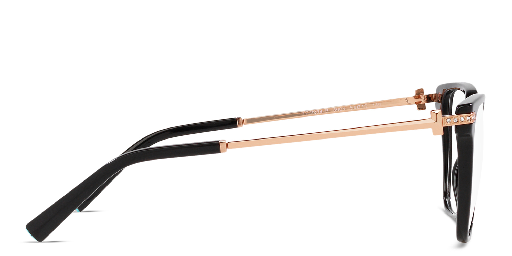 Shop TIFFANY Square Eyeglasses in Black online.