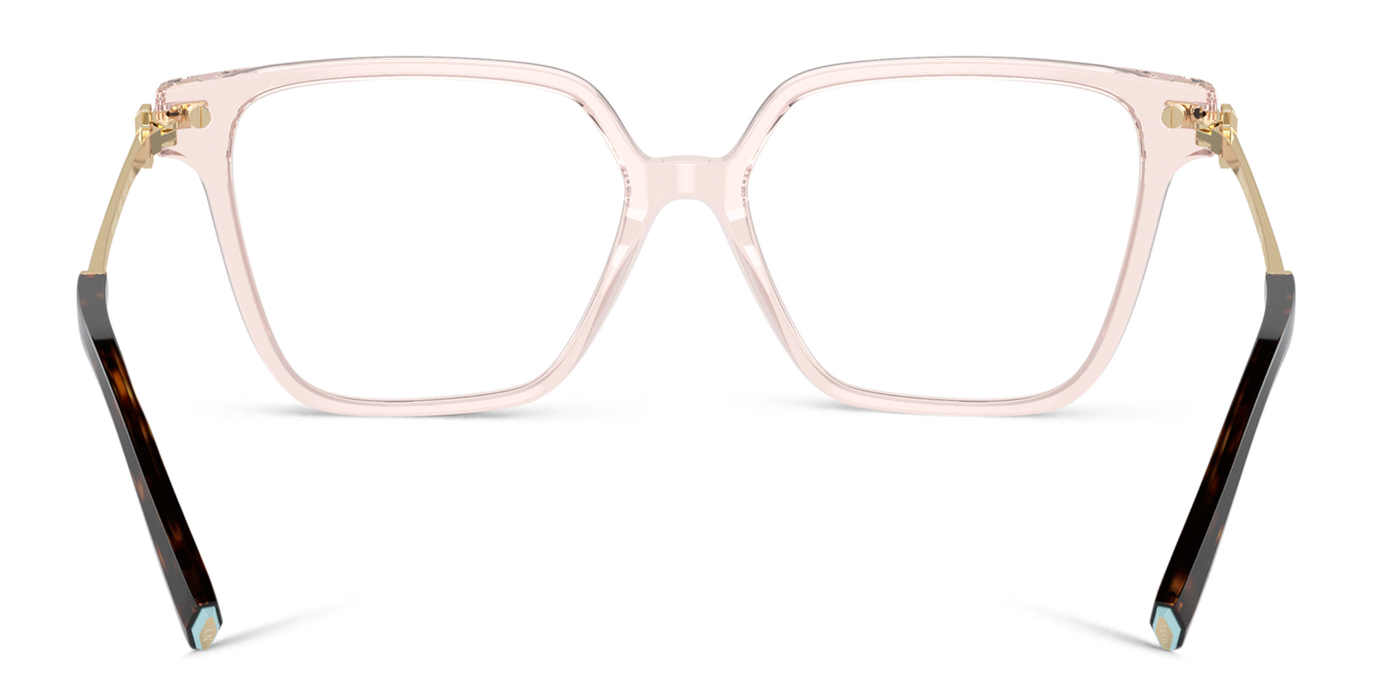 Shop TIFFANY T Motif Square Eyeglasses in Crystal Nude online.