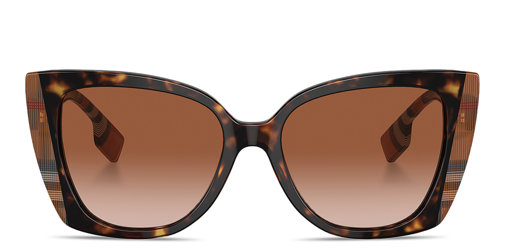 Shop BURBERRY Meryl Cat-Eye Sunglasses in Havana online.