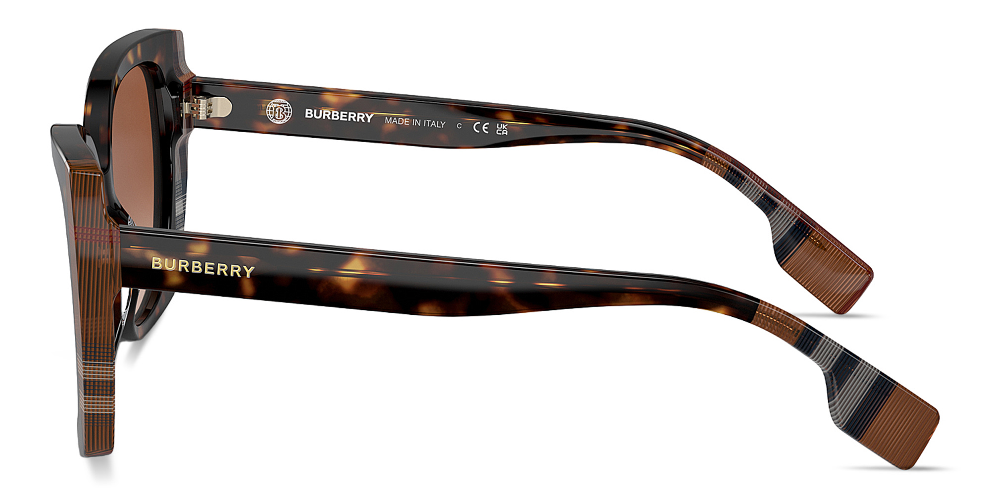 Shop BURBERRY Meryl Cat-Eye Sunglasses in Havana online.