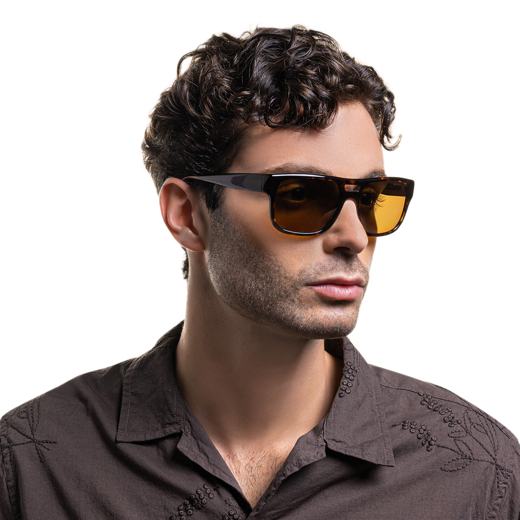 Emporio Armani Logo Pillow Sunglasses in Havana – Product Photo 5