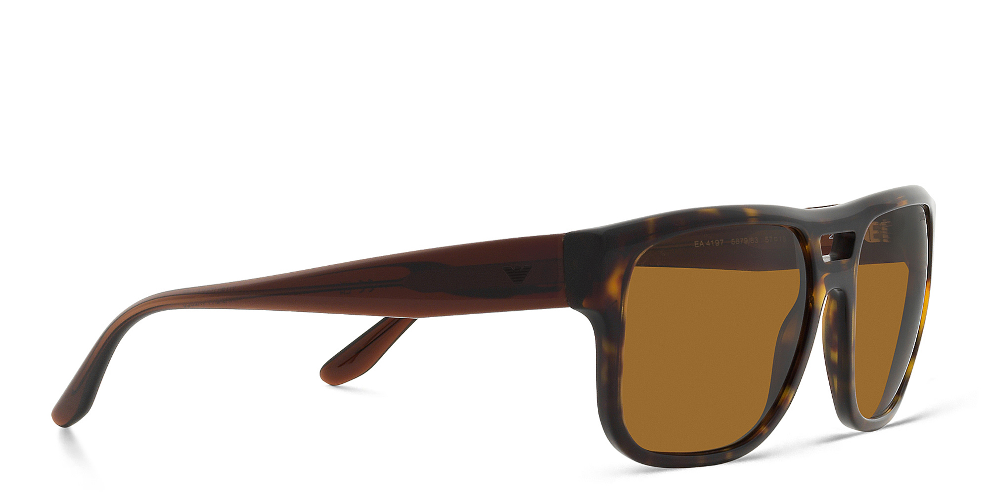 Emporio Armani Logo Pillow Sunglasses in Havana – Product Photo 1