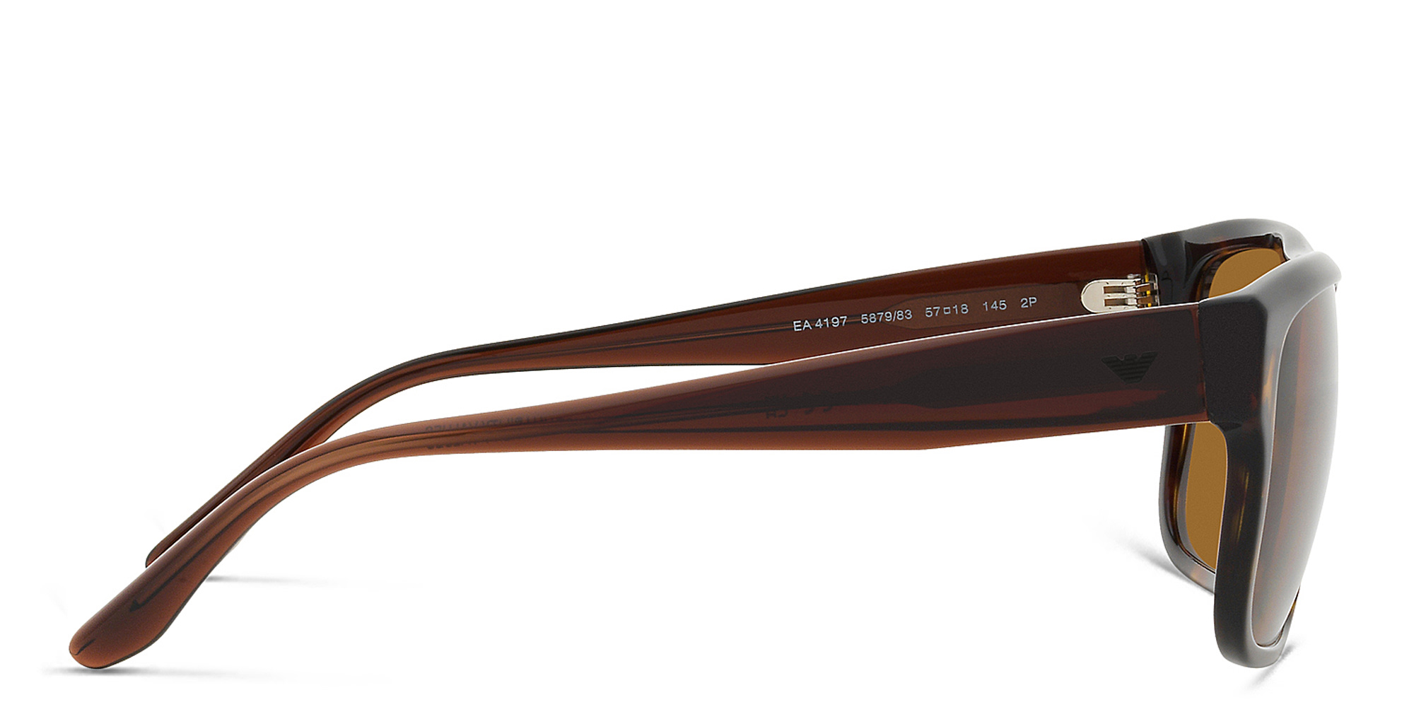 Emporio Armani Logo Pillow Sunglasses in Havana – Product Photo 3