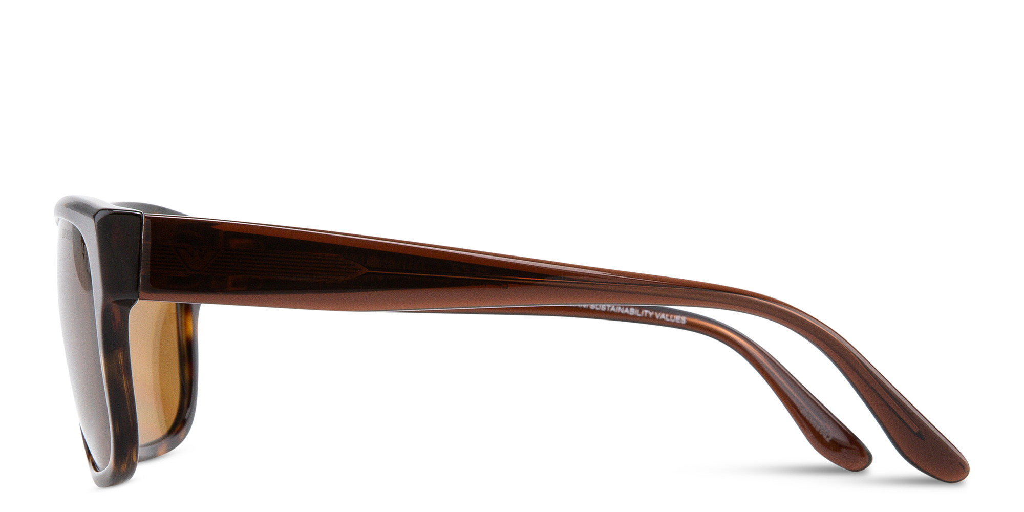 Emporio Armani Logo Pillow Sunglasses in Havana – Product Photo 4