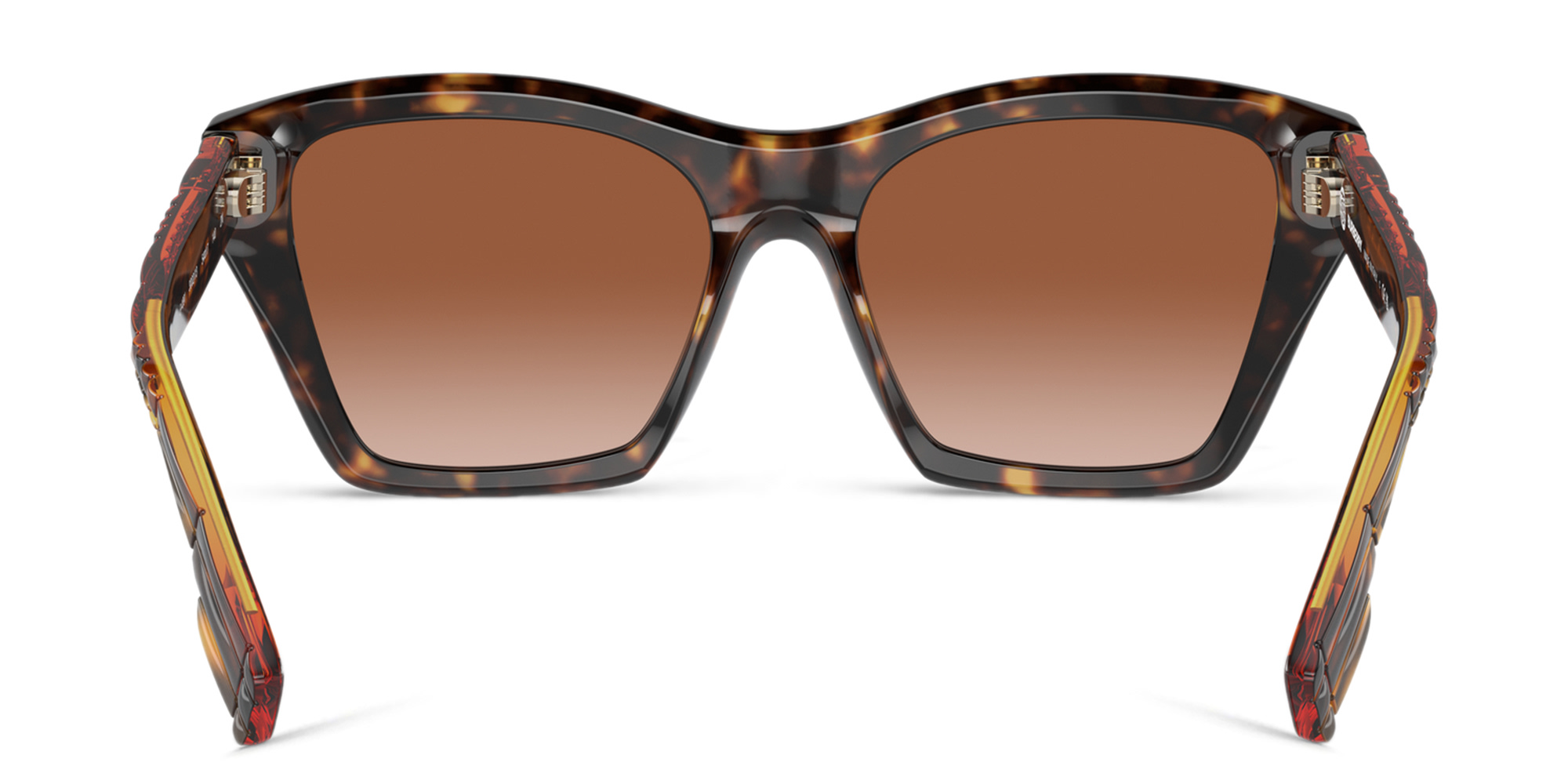 تسوق نظارات شمسية مربّعة بربري بلون هافان داكن أونلاين.