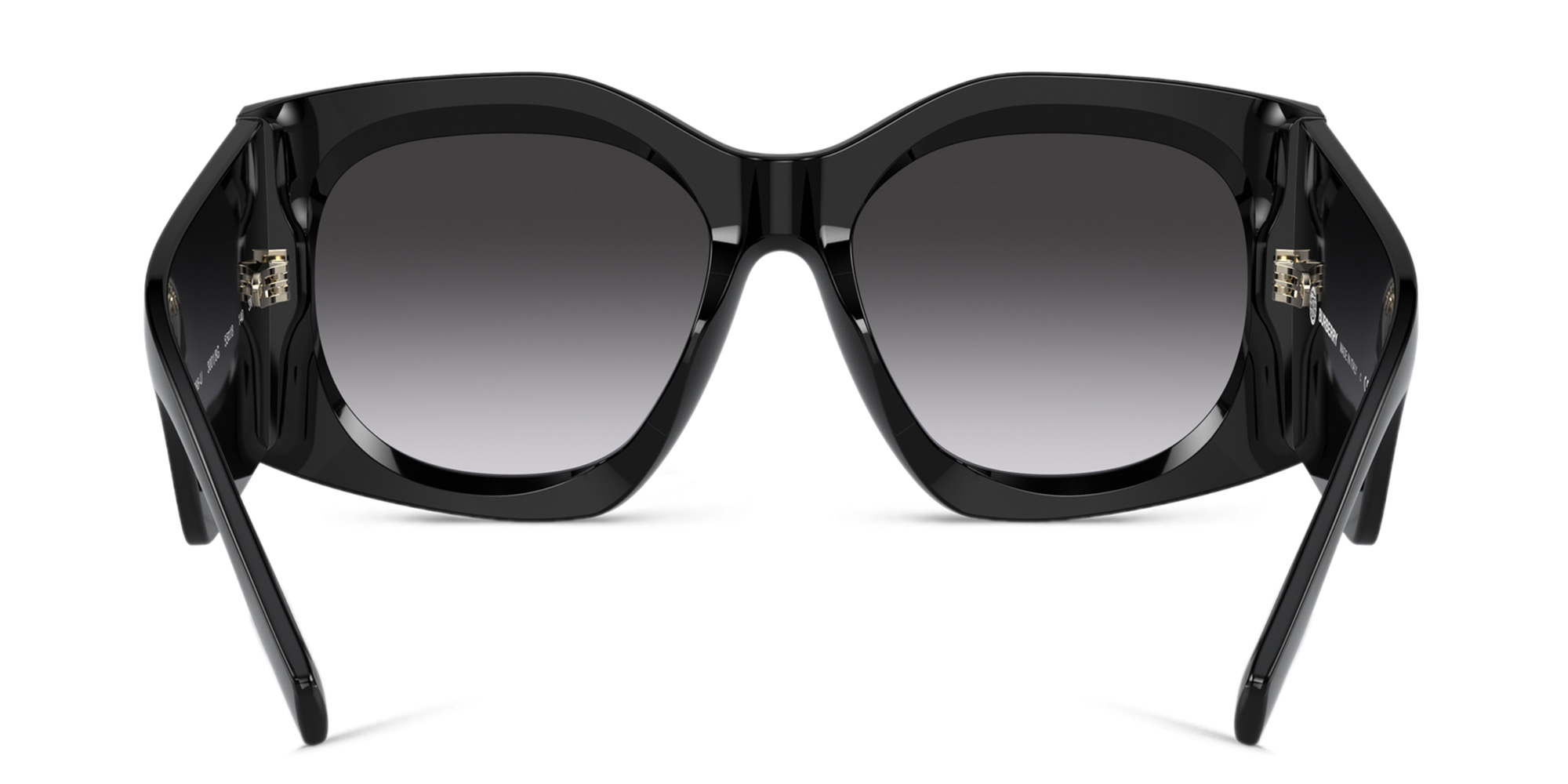 نظارات شمسية غير منتظمة كبيرة من بربري بلون أسود - صورة المنتج 4