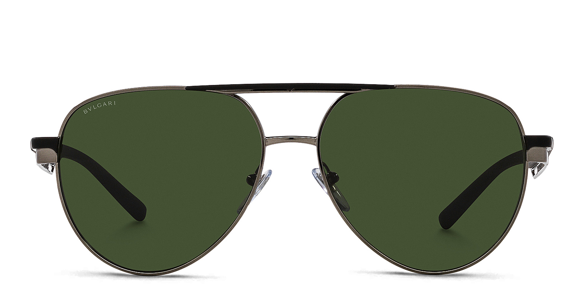 BVLGARI Pilot Sunglasses in Ruthenium – Product Photo 1