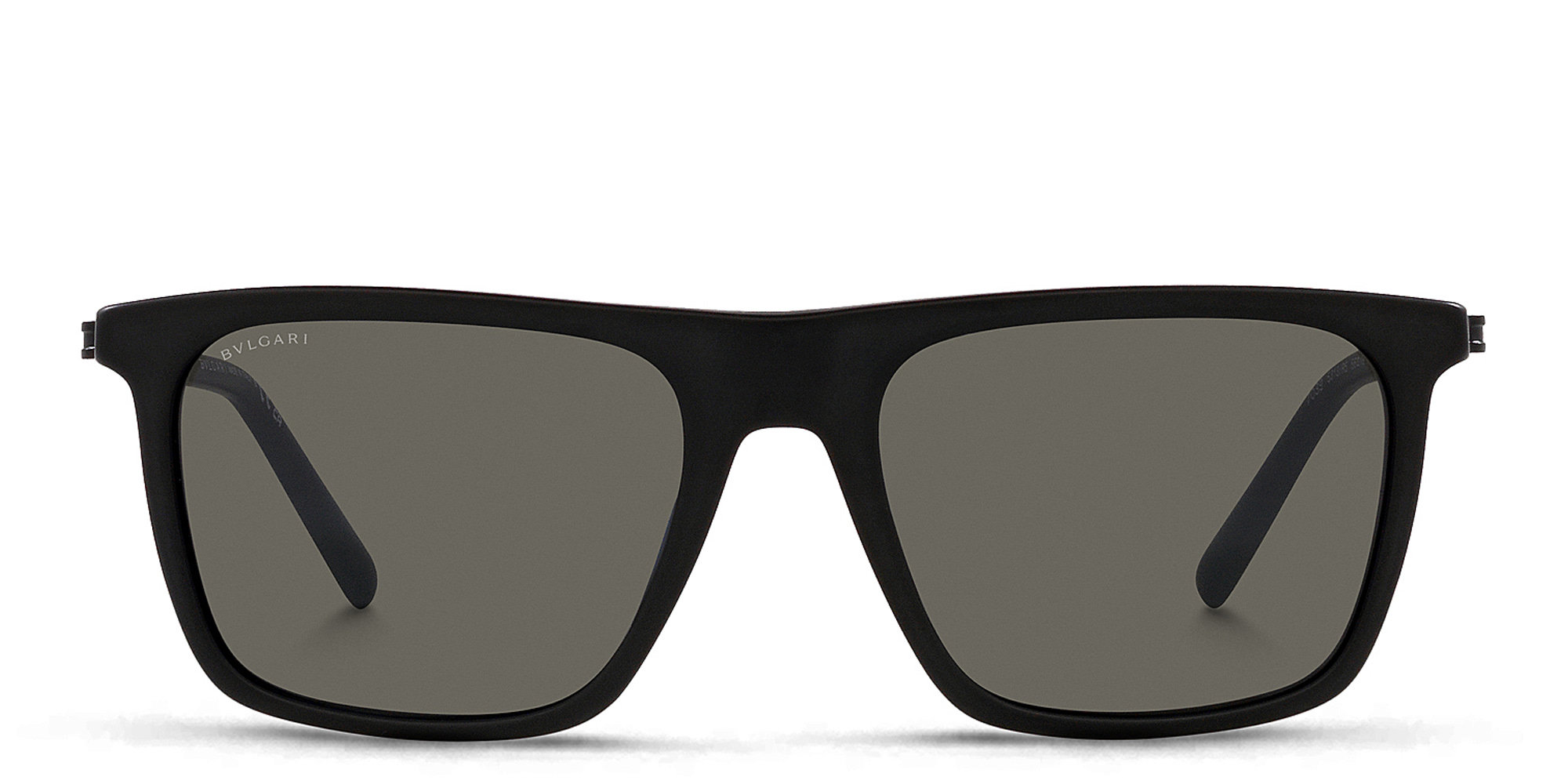 BVLGARI Square Sunglasses in Matte Black – Product Photo 1