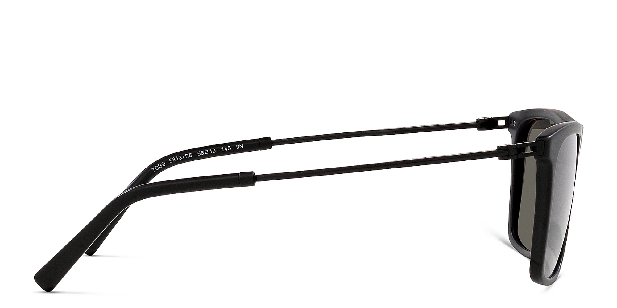 BVLGARI Square Sunglasses in Matte Black – Product Photo 3