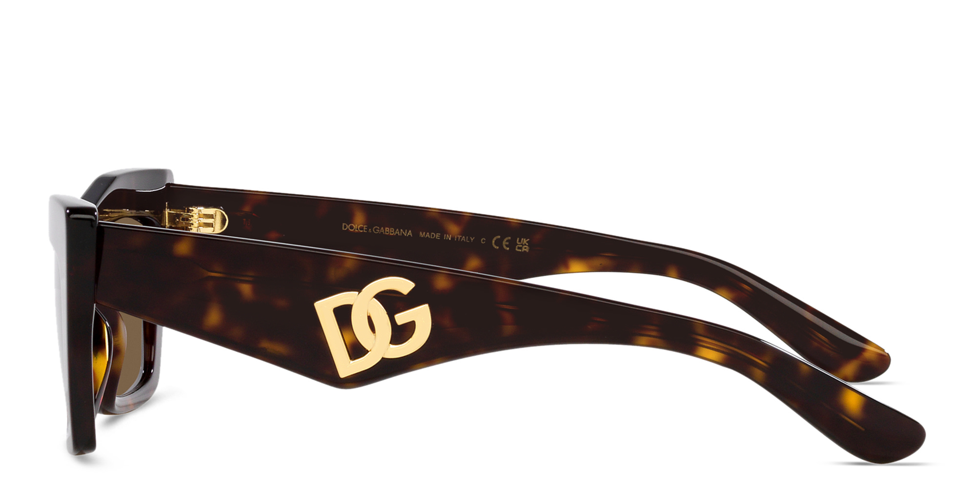 Shop Dolce & Gabbana Cat-Eye Sunglasses in Havana online.