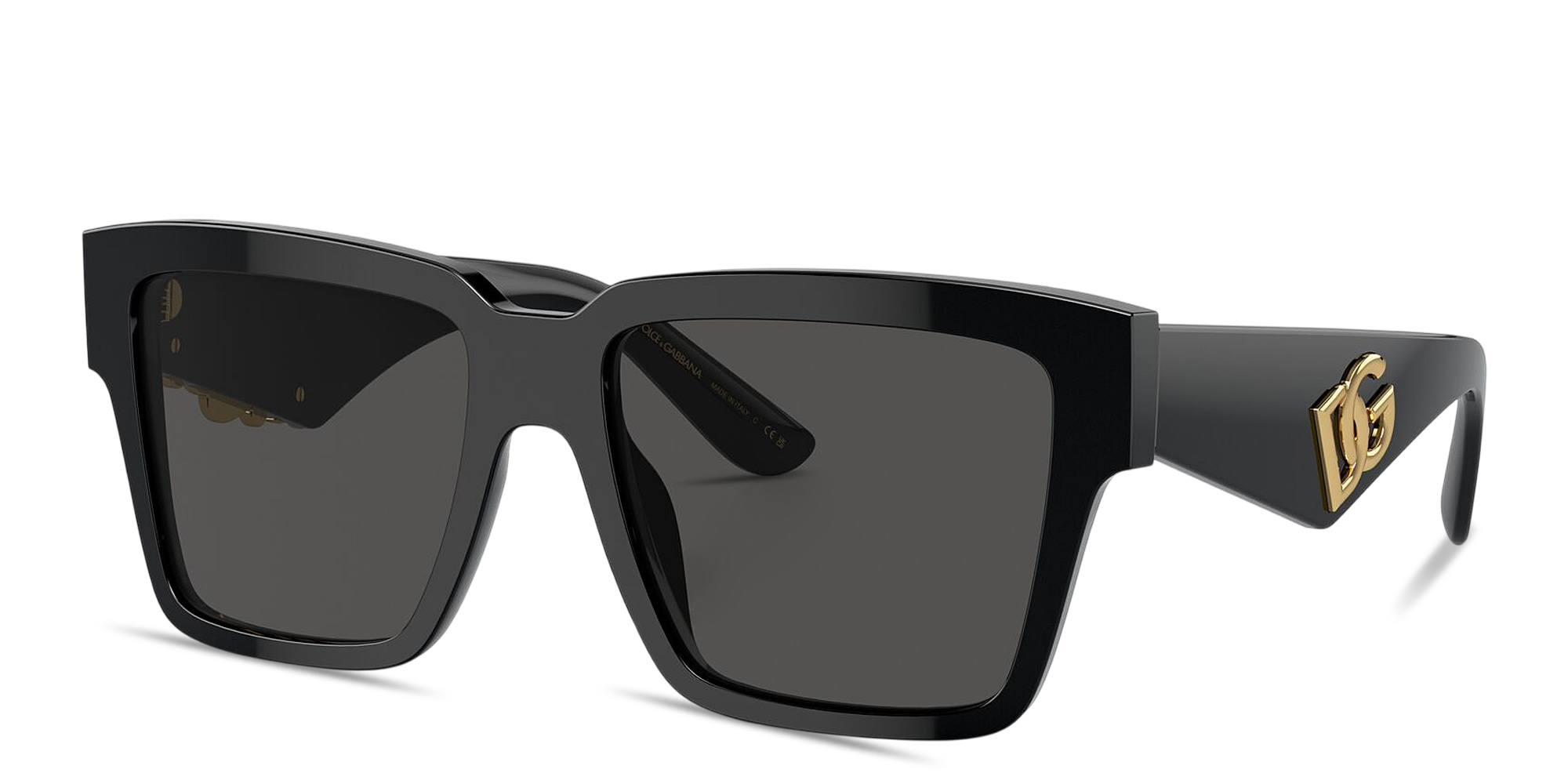 Shop Dolce & Gabbana Square Sunglasses in Black online.