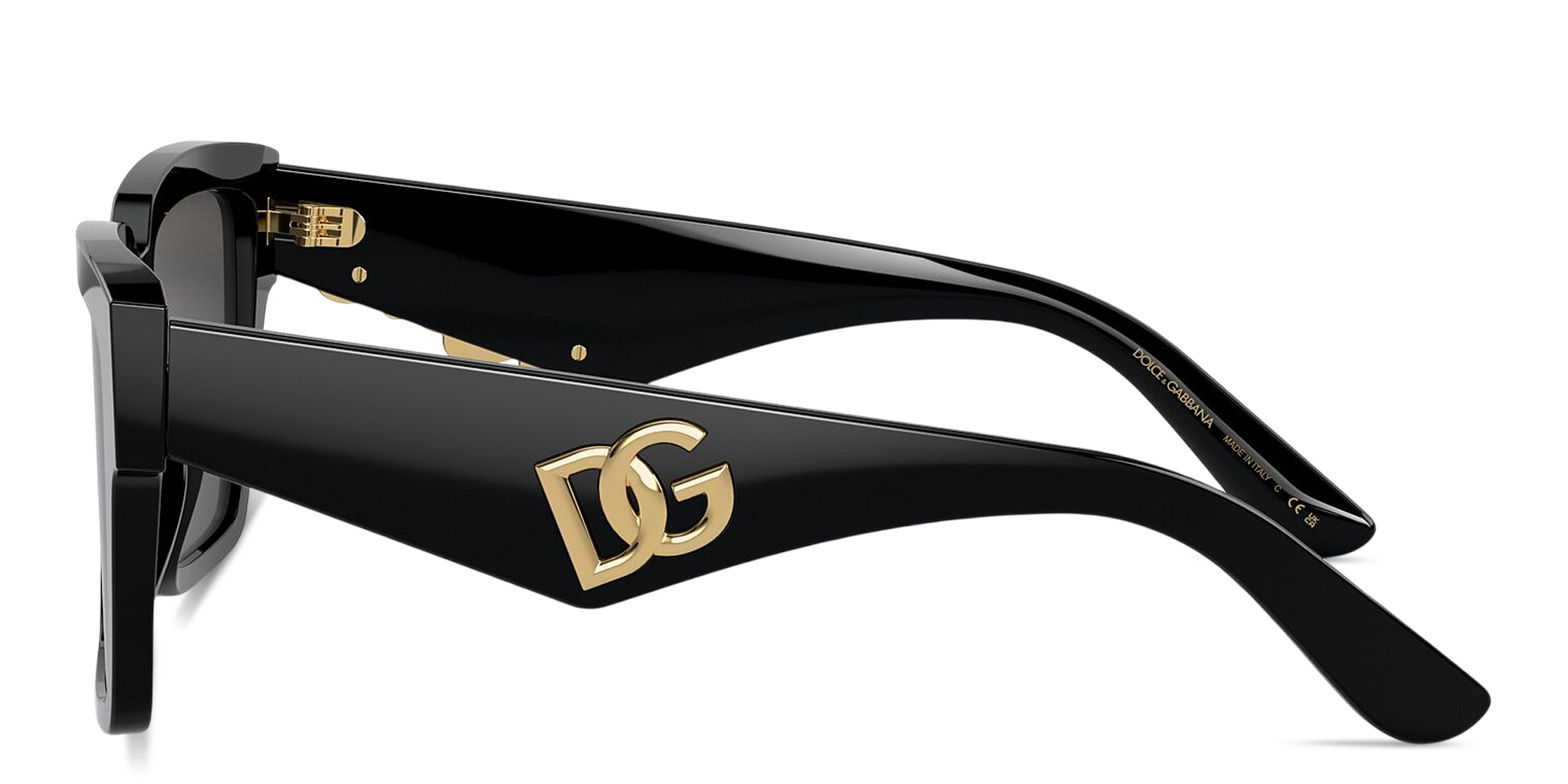 Shop Dolce & Gabbana Square Sunglasses in Black online.