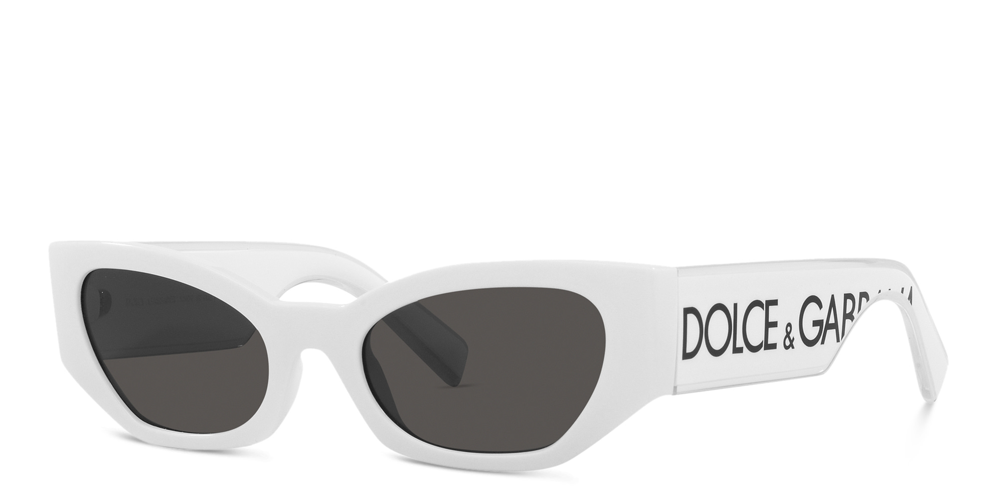 Dolce & Gabbana Cat-Eye Sunglasses in White – Product Photo 2