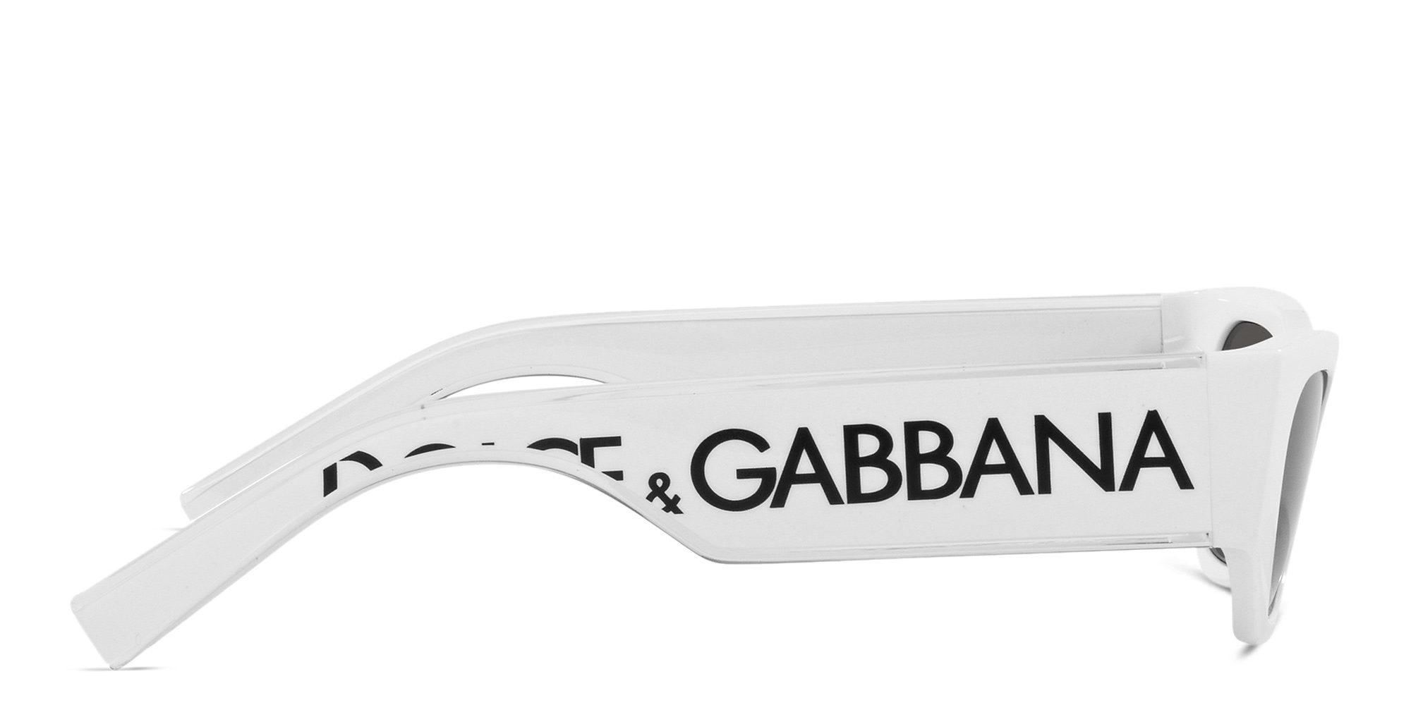 Dolce & Gabbana Cat-Eye Sunglasses in White – Product Photo 3