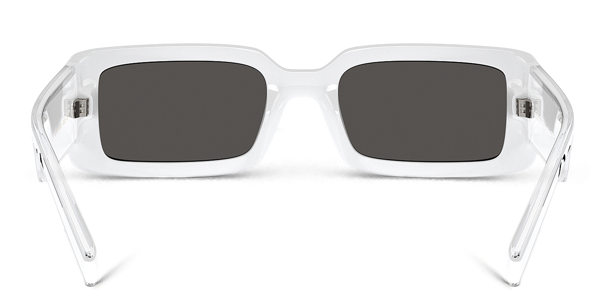 Dolce & Gabbana Rectangle Sunglasses in White – Product Photo 4