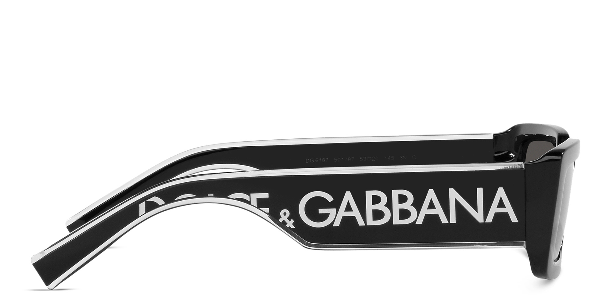 Dolce & Gabbana Rectangle Sunglasses in Black – Product Photo 3