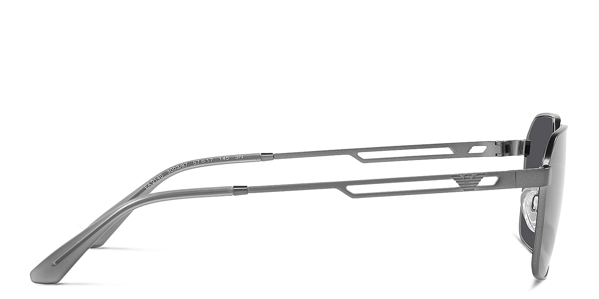 تسوق نظارات شمسية مستطيلة امبوريو أرماني بلون رصاصي مطفي أونلاين.