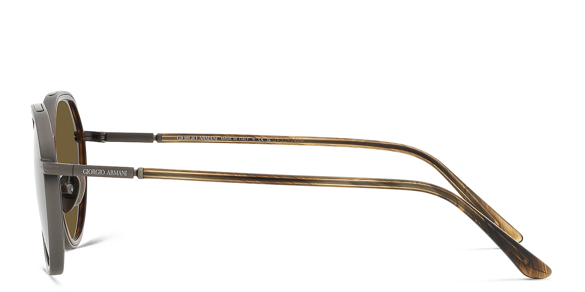 GIORGIO ARMANI Panthos Sunglasses in Brushed Gunmetal – Product Photo 3