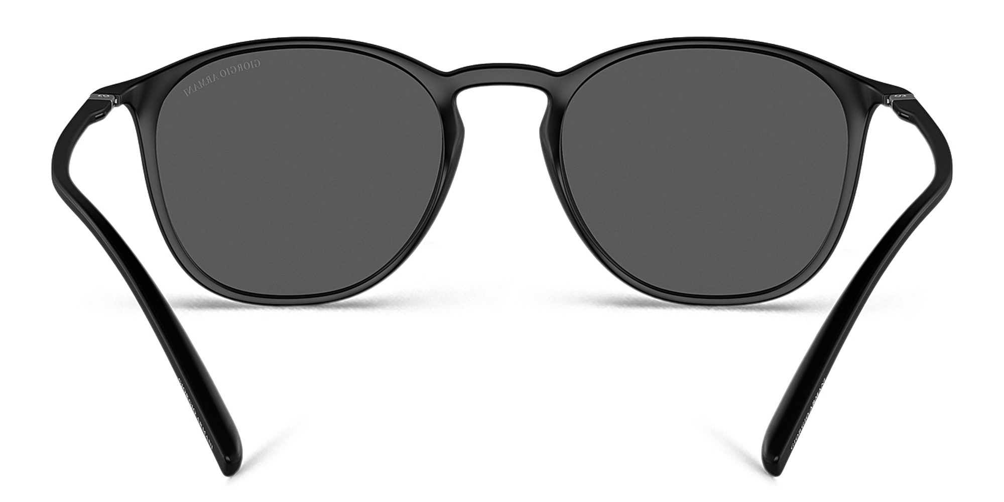 GIORGIO ARMANI Round Sunglasses in Matte Black – Product Photo 4