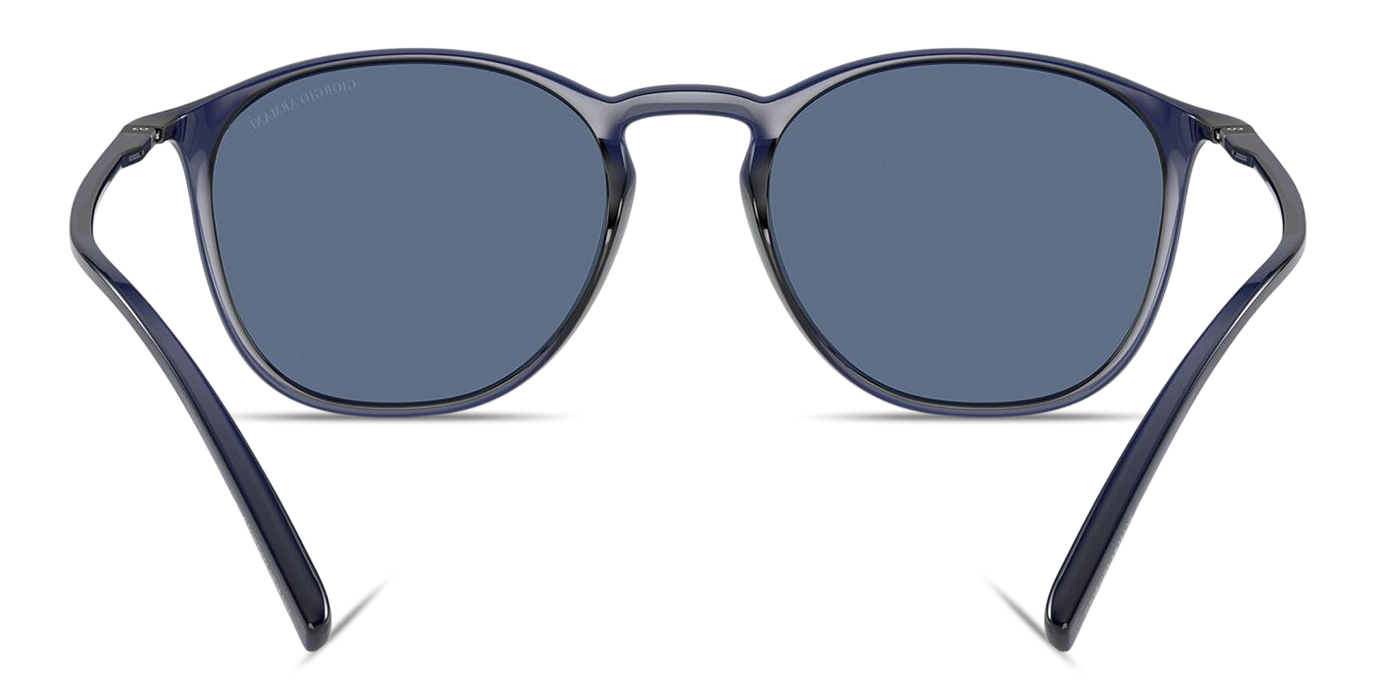 GIORGIO ARMANI Round Sunglasses in Transparent Blue – Product Photo 4