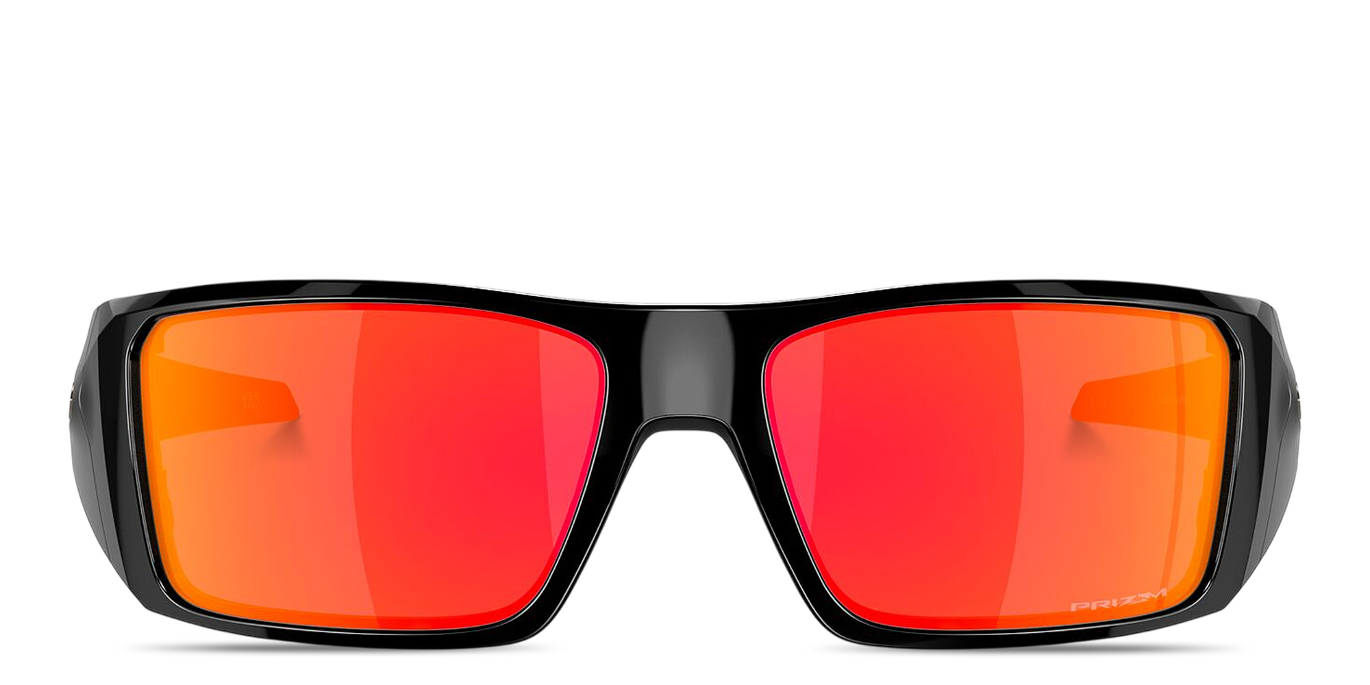 Shop Oakley Heliostat Rectangle Sunglasses in Black online.