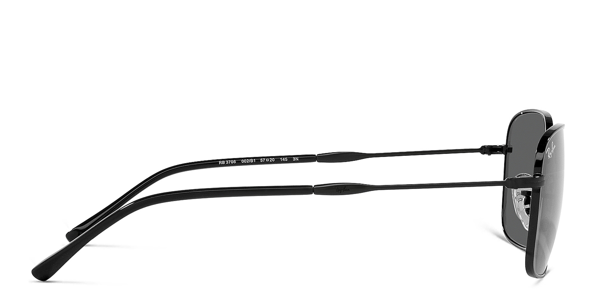 Shop Ray-Ban Unisex Pillow Sunglasses in Black online.