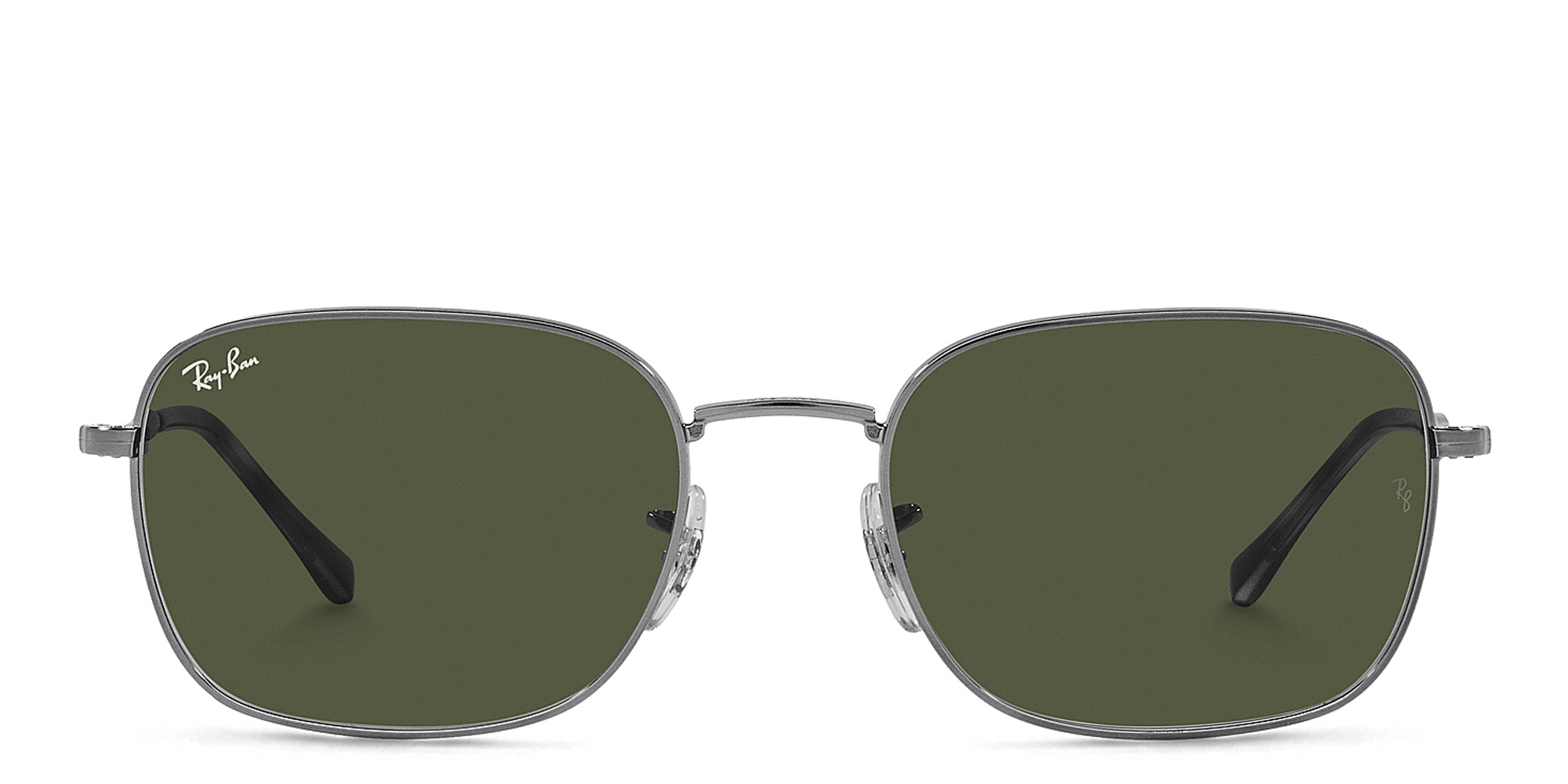 Shop Ray-Ban Unisex Square Sunglasses in Gunmetal online.