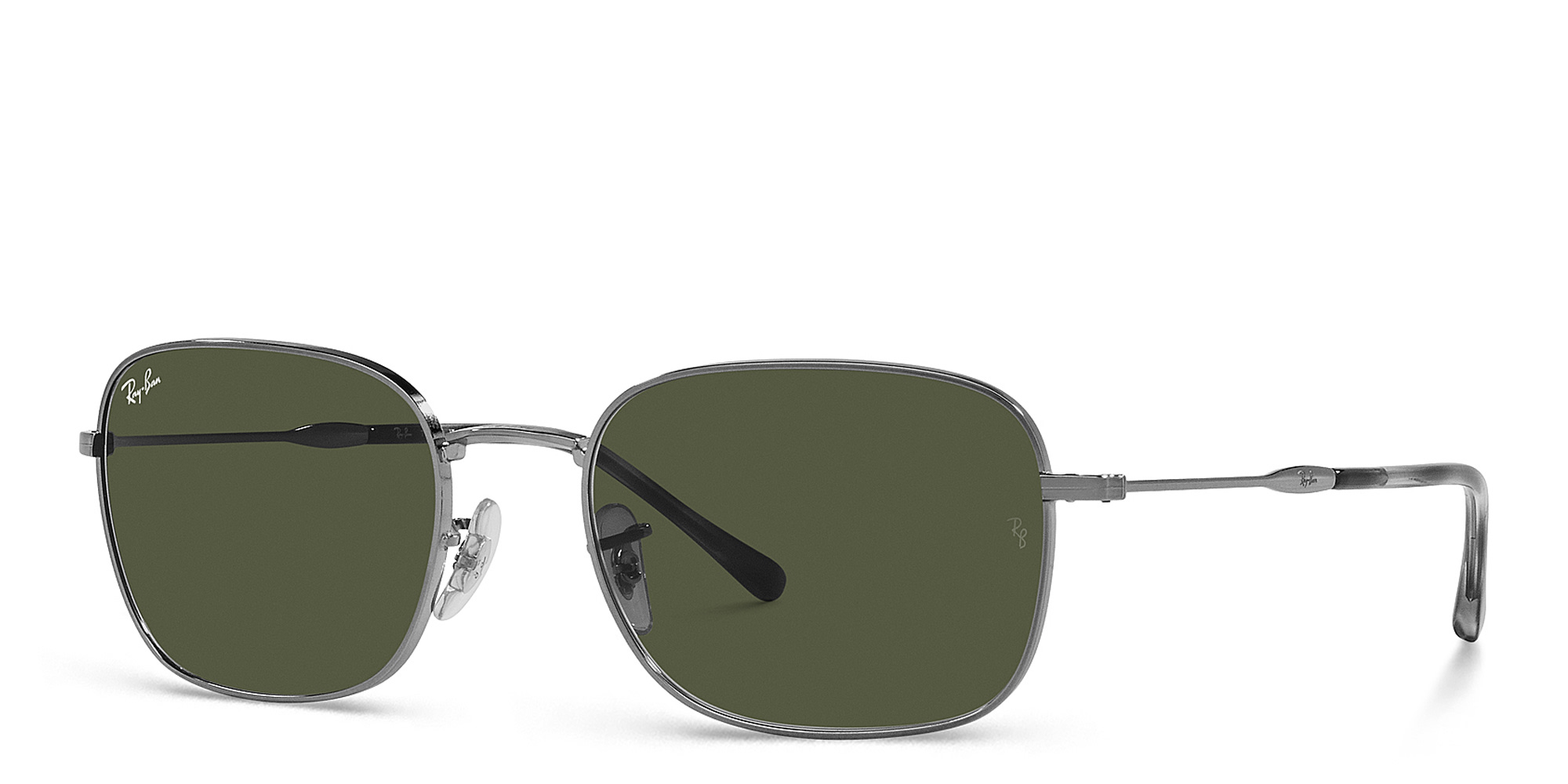 Shop Ray-Ban Unisex Square Sunglasses in Gunmetal online.