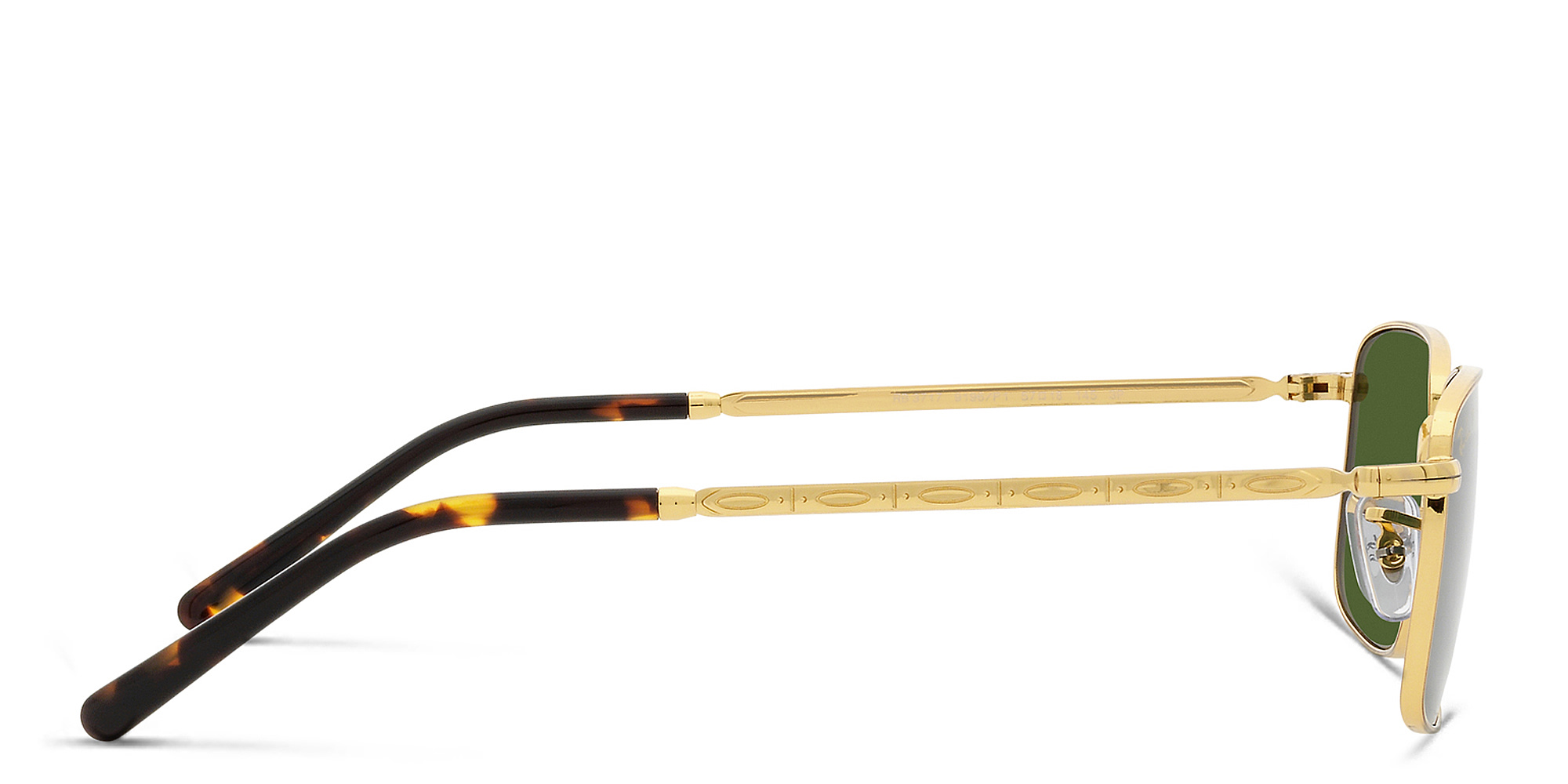 Shop Ray-Ban Unisex Rectangle Sunglasses in Gold online.