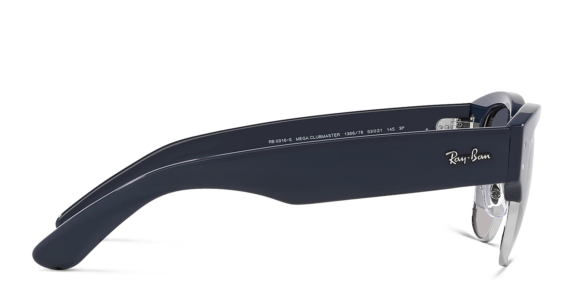 تسوق نظارات شمسية مربّعة للجنسين راي بان بلون أزرق أونلاين.