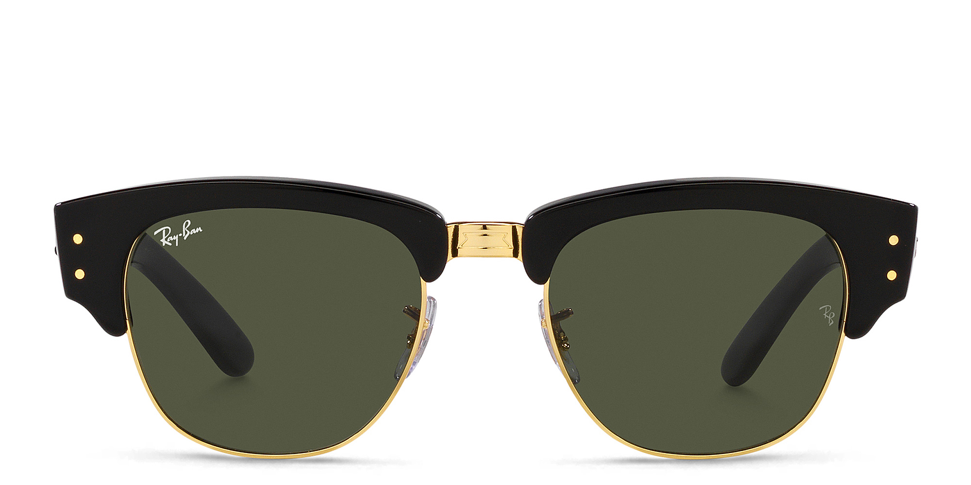 Shop Ray-Ban Mega Clubmaster Unisex Square Sunglasses in Black online.