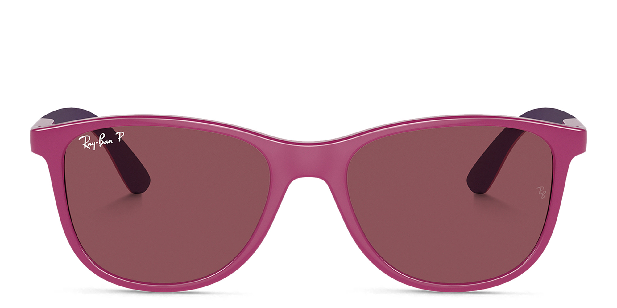 Ray-Ban Junior Logo Kids Square Sunglasses in Purple – Product Photo 1