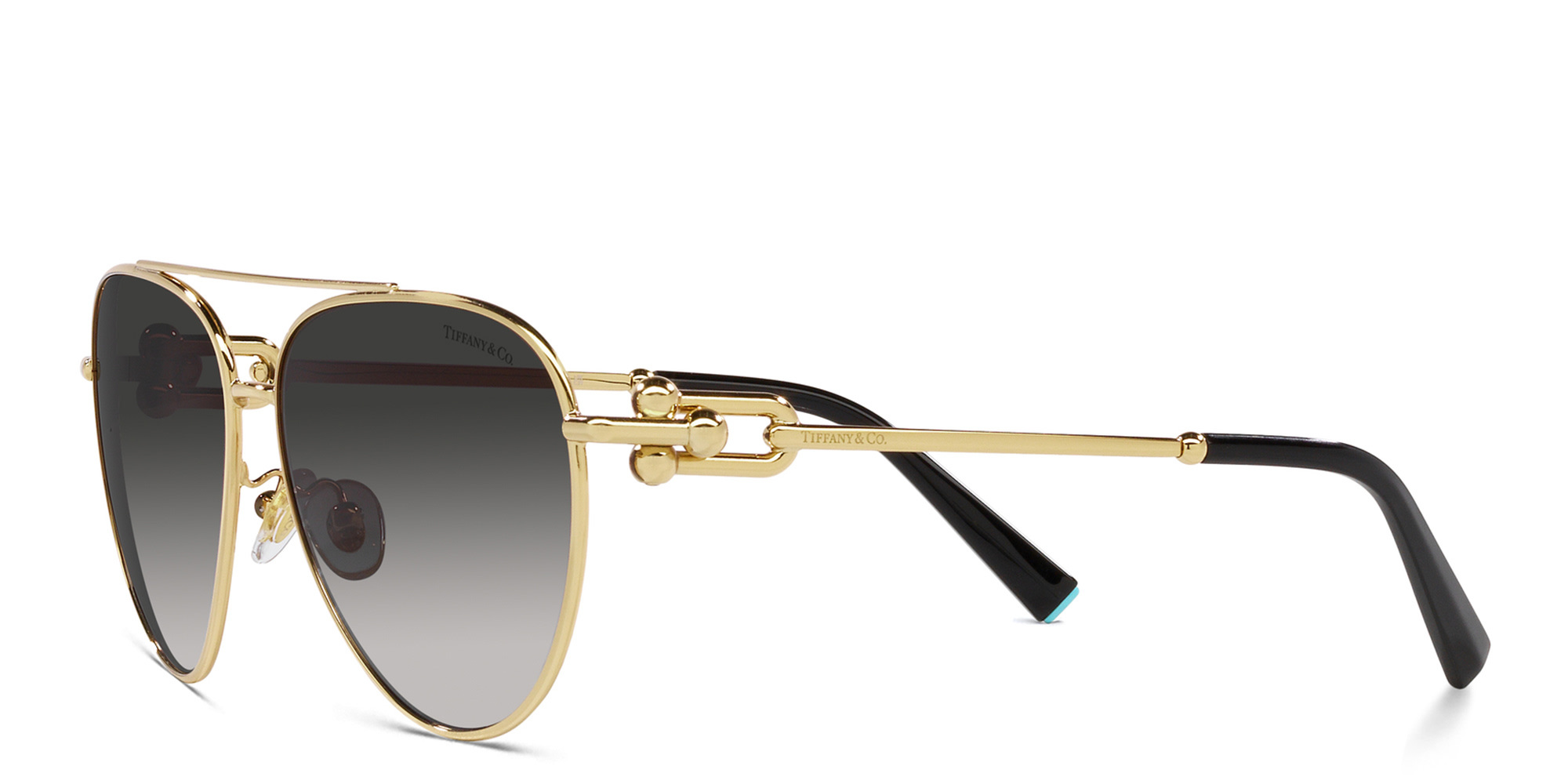 TIFFANY Aviator Sunglasses in Gold – Product Photo 2