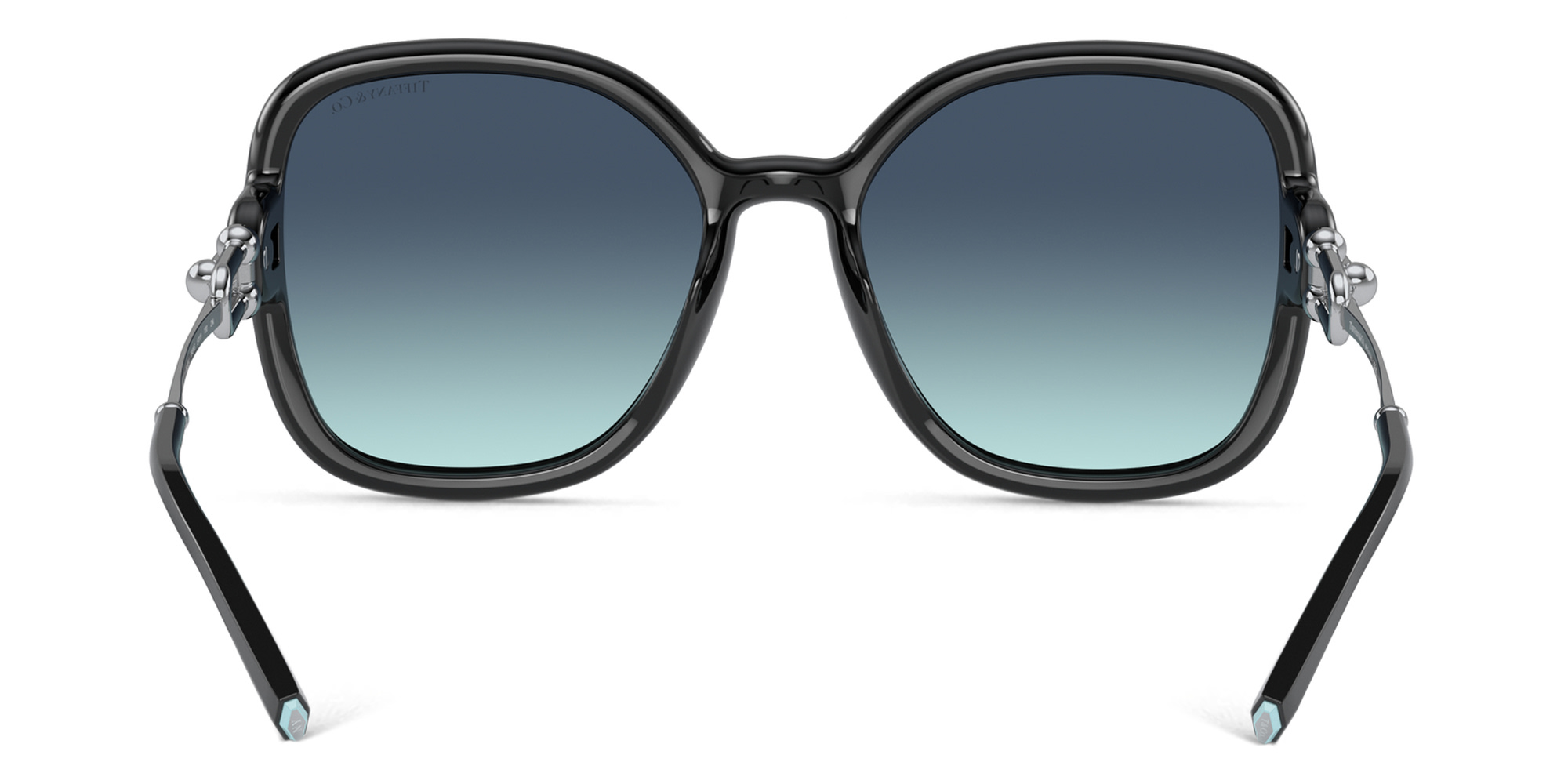 Shop TIFFANY Oversized Square Sunglasses in Black online.