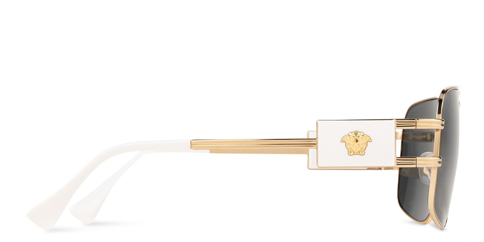 VERSACE Medusa-Embellished Pilot Sunglasses in Gold – Product Photo 4