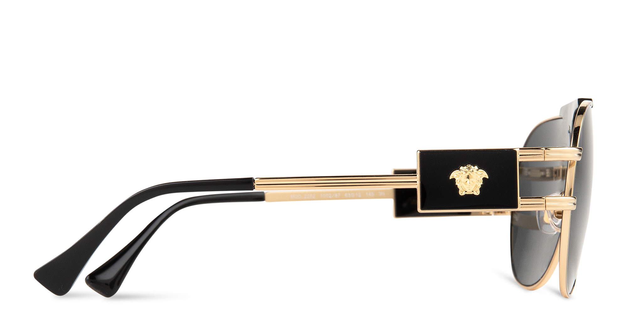 VERSACE Medusa-Embellished Pilot Sunglasses in Gold – Product Photo 4