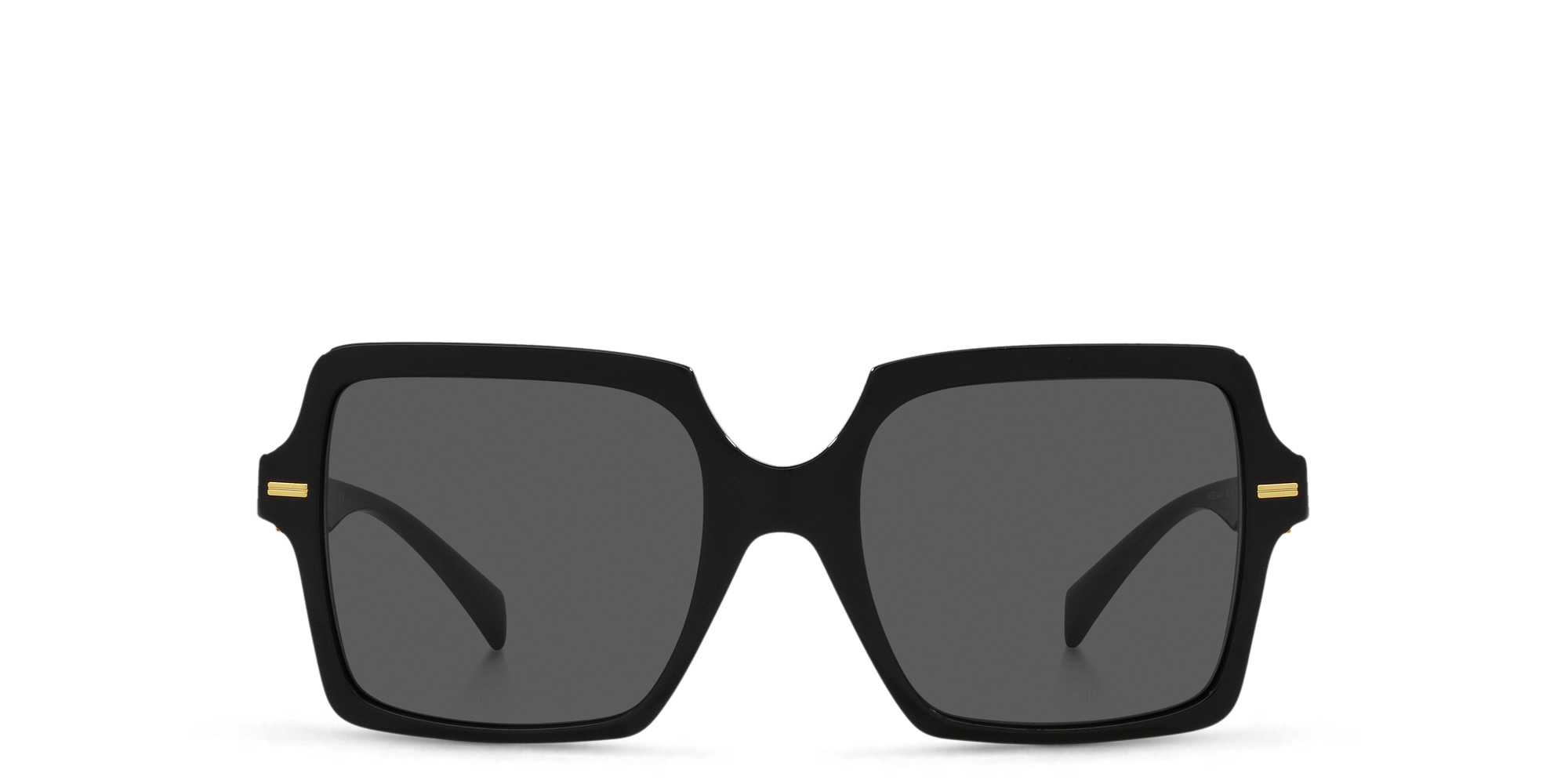 VERSACE Medusa-embellished Square Sunglasses in Black – Product Photo 1