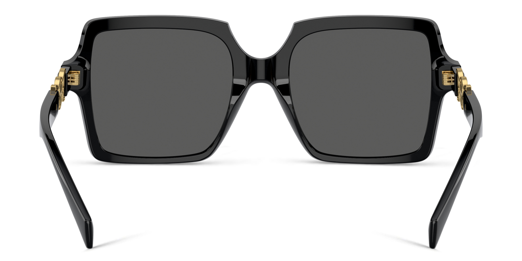 VERSACE Medusa-embellished Square Sunglasses in Black – Product Photo 4