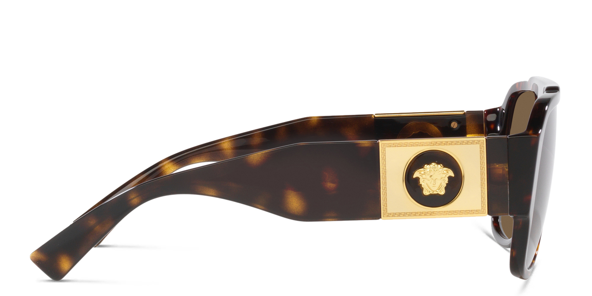 VERSACE Medusa Square Sunglasses in Havana – Product Photo 3
