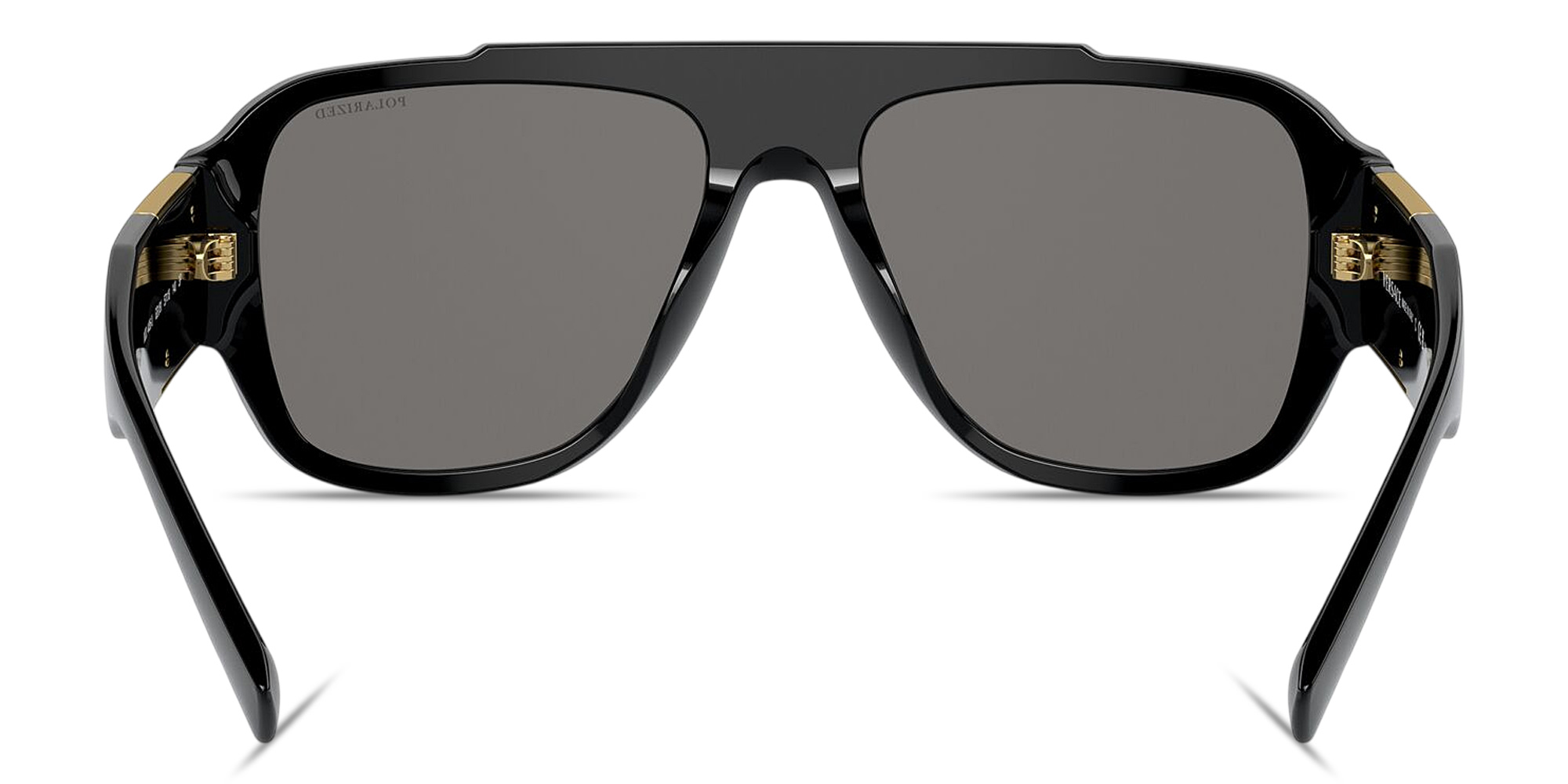 Shop VERSACE Medusa Pillow Sunglasses in Black online.