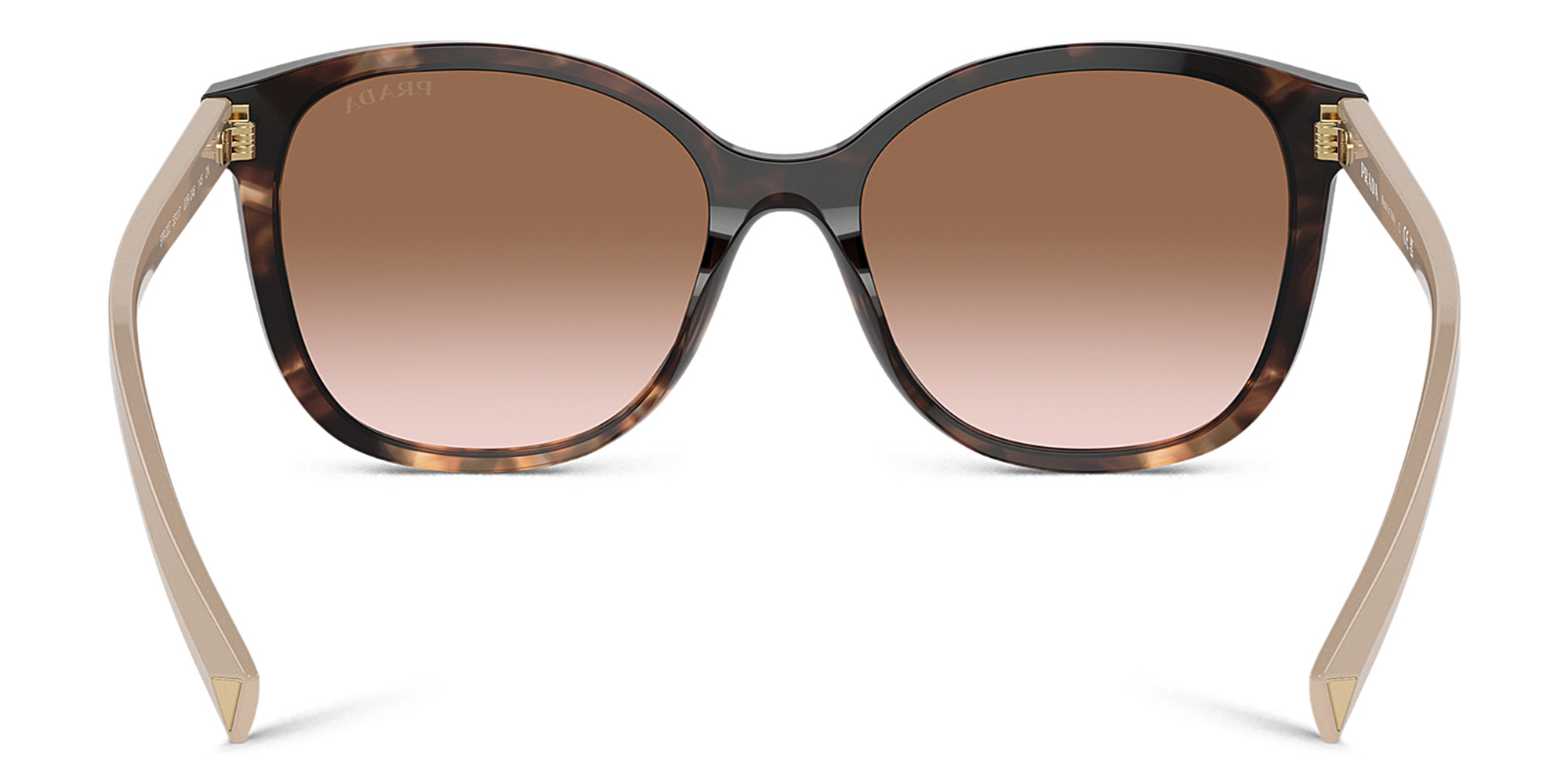 PRADA Square Sunglasses in Caramel Tortoise – Product Photo 4