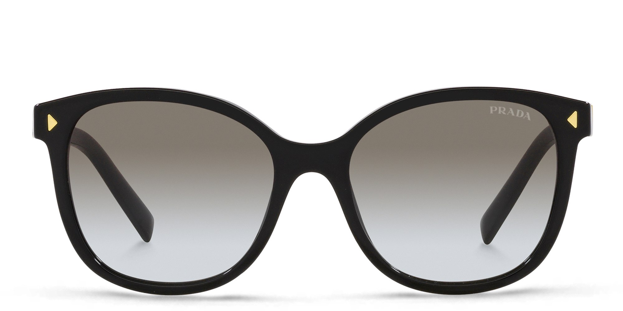Shop PRADA Square Sunglasses in Black online.
